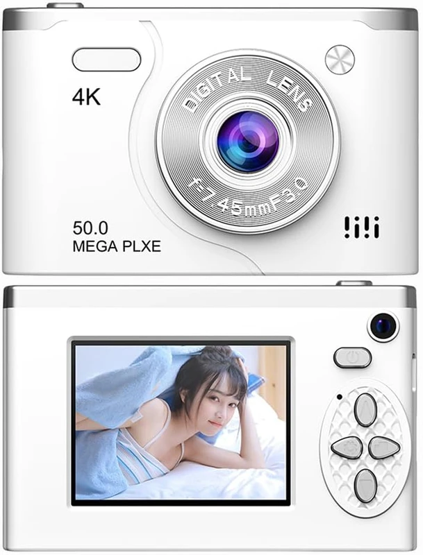 מצלמה דיגיטלית קומפקטית 4K / 1080P עם עדשה כפולה ומסך 2.4 אינץ'