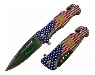 אולר טקטי מתקפל מבית Browning בעיצוב פטריוטי אמריקאי כבד במיוחד