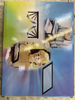 דף זכוכית מגדלת A4 ידיים חופשיות עם תאורת LED הגדלה X3