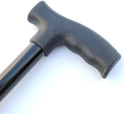 מקל הליכה טלסקופי מאלומיניום עם 4 רגליים + בולם זעזועים