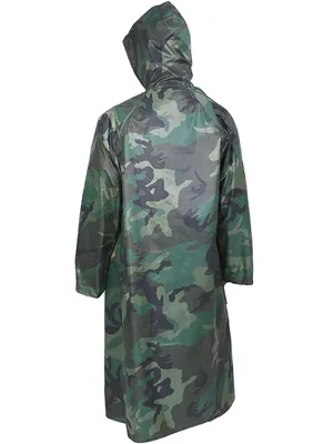 מעיל גשם צבאי טקטי ארוך בהסוואה