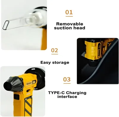 מפוח אוויר + שואב אבק עוצמתי לניקוי