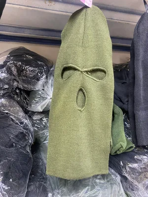 כובע טקטי כיסוי מלא לחיילים 3 חורים | ירוק זית | ONE SIZE | עבה ומחמם