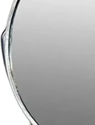 מראת איפור שולחנית דו־צדדית 6 אינץ’ – מתכת | צד רגיל + צד מגדיל