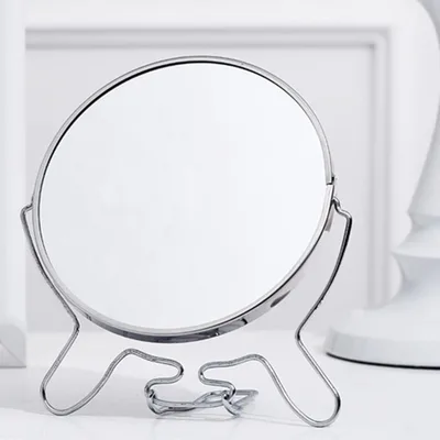 מראת איפור שולחנית דו־צדדית 7 אינץ’ – צד רגיל + צד מגדיל פי 3