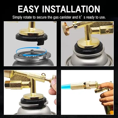 ראש מבער גז (ברנר) מקצועי רב-תכליתי – עוצמת אש לבישול, שטח ועבודה