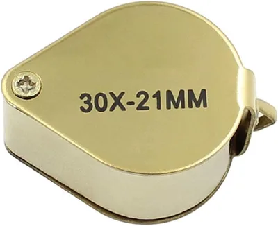 זכוכית מגדלת (לופה) מקצועית לצורפים 30X21mm
