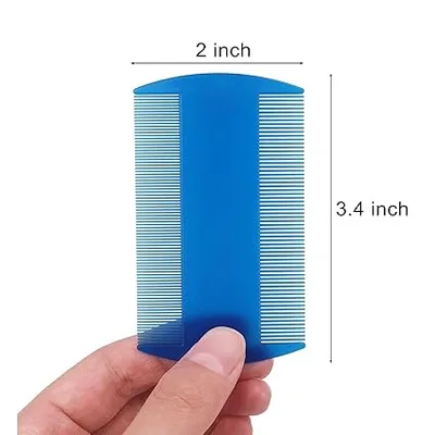 מסרק כינים וביצים דו-צדדי מפלסטיק – לניקוי יסודי, מהיר והיגייני