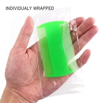 מסרק כינים וביצים דו-צדדי מפלסטיק – לניקוי יסודי, מהיר והיגייני