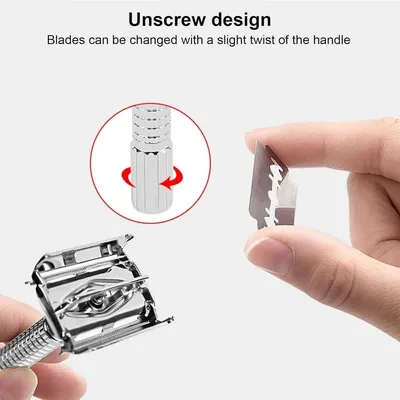 מכשיר גילוח קלאסי רב-פעמי גילוח מקצועי, מדויק וחסכוני