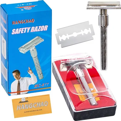 מכשיר גילוח קלאסי רב-פעמי לגילוח קרוב, חלק וחסכוני