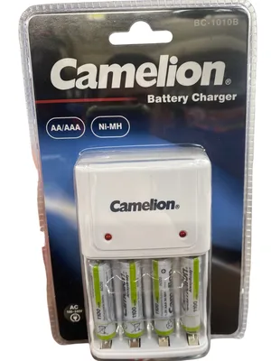 מטען סוללות Camelion מקצועי + 4 סוללות AAA נטענות 1100mAh