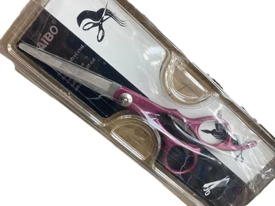 מספרי תספורת מקצועיים KAIBO Pink Metallic – דגם חיתוך חלק