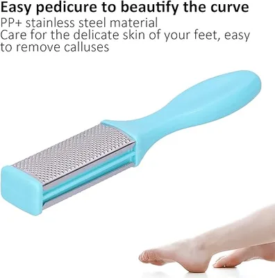 משייף כף רגל מקצועי (פצירה) מנירוסטה – להסרה יעילה של עור קשה ותאים מתים