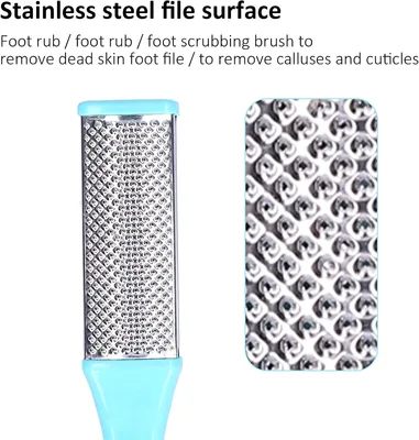 משייף כף רגל מקצועי (פצירה) מנירוסטה – להסרה יעילה של עור קשה ותאים מתים