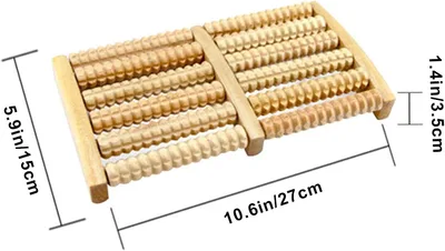 מכשיר עיסוי לכף הרגל מעץ – להקלה על כאבים, דורבן ומתח בכפות הרגליים