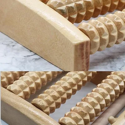 מכשיר עיסוי לכף הרגל מעץ – להקלה על כאבים, דורבן ומתח בכפות הרגליים