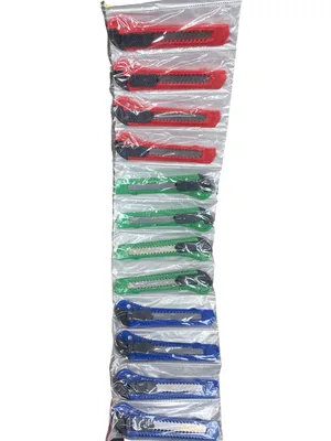 מארז 12 סכינים יפניים סטנדרטים במיקס צבעים