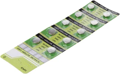 מארז 10 סוללות כפתור AG7 / 395A Alkaline