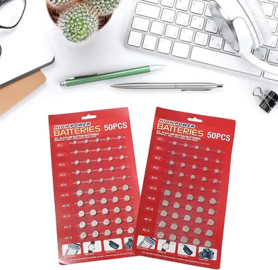 מארז ענק 50 סוללות כפתור High Power – (AG1 עד AG13)