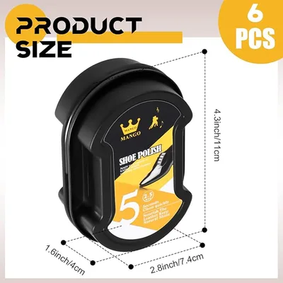 מארז 12 יחידות ספוג הברקה מהירה לנעליים Mango Quick Shine