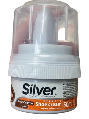משחת נעליים חומה Silver Express Shoe Cream 50ml – הברקה מיידית