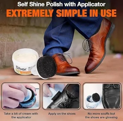 משחת נעליים חומה Silver Express Shoe Cream 50ml – הברקה מיידית