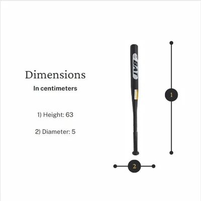 אלת מחבט בייסבול מקצועי מפלדה עוצמתית (63 ס"מ)