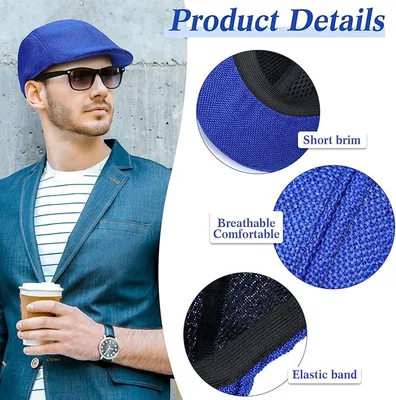 כובע קאסקט יוקרתי במראה פשתן – סטייל אירופאי צרפתי קלאסי