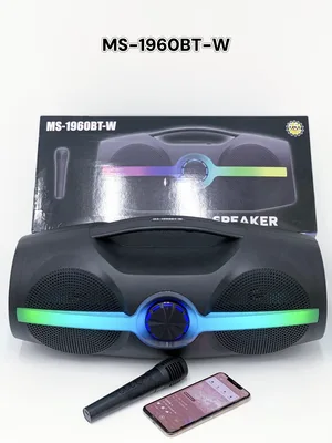 רמקול בלוטוס קריוקי נייד + רדיו 1960BT – עוצמתי חזק ואיכותי מיקרופון אלחוטי