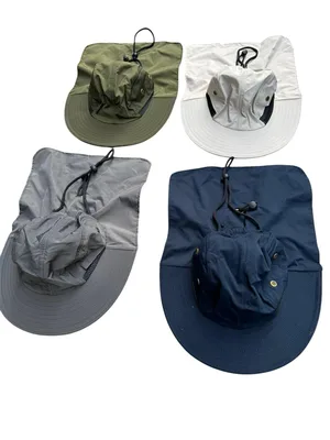 כובע סהרה מקצועי עם כיסוי עורף להגנה מקסימלית מהשמש