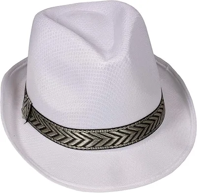 כובע פדורה מעוצב עם סרט זיג-זג יוקרתי – כובע שמש קלאסי בסגנון פנמה