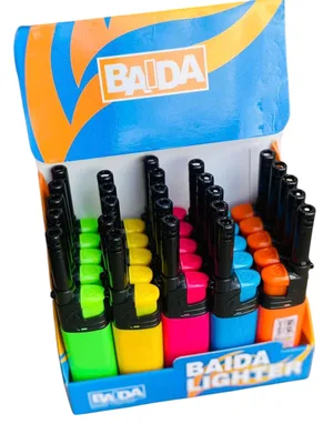 מארז 25 מצתי מטבח BAIDA איכותיים – להדלקת כיריים בעיצוב ארגונומי צבעוני