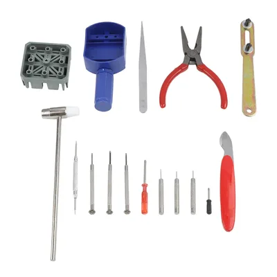 ערכה מקצועית 16 חלקים לתיקון ותחזוקת שעונים – סט כלים פרימיום