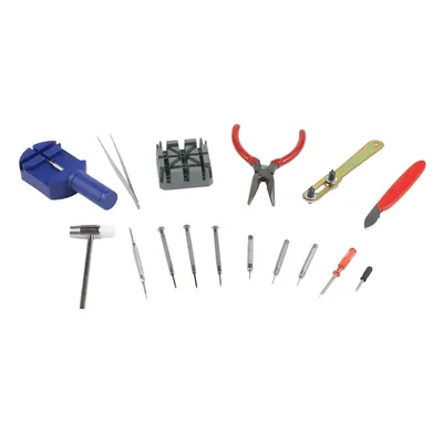 ערכה מקצועית 16 חלקים לתיקון ותחזוקת שעונים – סט כלים פרימיום