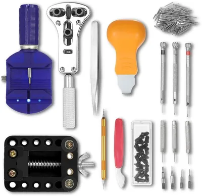 ערכה מקצועית לתיקון ותחזוקת שעונים , סט כלים פרימיום כולל פינים