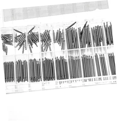 סט 270 יחידות פיני קפיץ מפלדת אל-חלד לרצועות שעון – (8mm-25mm)