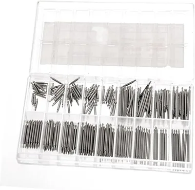 סט 270 יחידות פיני קפיץ מפלדת אל-חלד לרצועות שעון – (8mm-25mm)