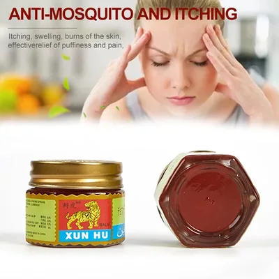 מארז 12 יחידות משחה סינית טייגר באלם חזקה לכאבים "XUN HU"