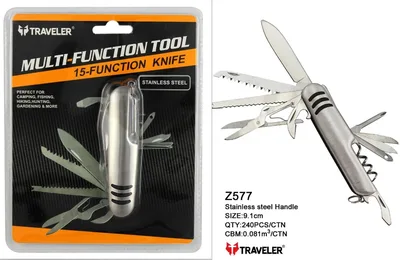 אולר רב-תכליתי Traveler Z577 – ה-15 ב-1 המושלם לפק"ל כיסים ולשטח