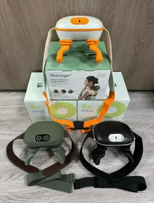 מכשיר עיסוי לצוואר ולכתפיים נטען מקצועי עם חימום לשרירים תפוסים