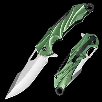 אולר טקטי מתקפל Browning ידית אלומיניום גלית ירוקה עם קליפס