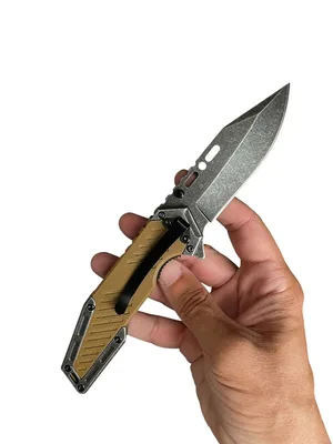 אולר טקטי מתקפל בראונינג Browning A341 להב טנטו פתיחה מהירה צבע מדבר