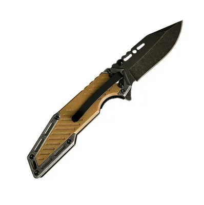 אולר טקטי מתקפל בראונינג Browning A341 להב טנטו פתיחה מהירה צבע מדבר