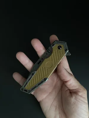 אולר טקטי מתקפל בראונינג Browning A341 להב טנטו פתיחה מהירה צבע מדבר