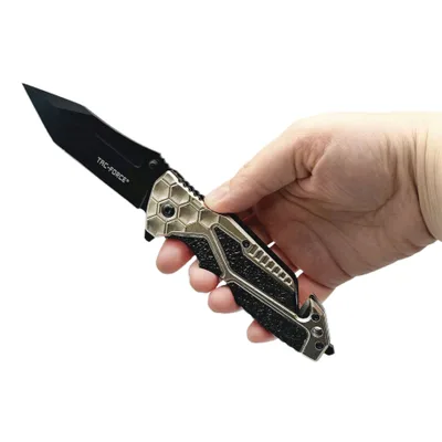 אולר חילוץ טקטי מתקפל TAC Force TF-994 להב טנטו ופתיחה קפיצית מהירה