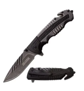 אולר חילוץ טקטי קפיצי TAC Force TF-919 להב משופשף (EDC)