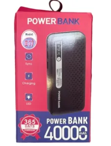 סוללת גיבוי / מטען נייד עוצמתי 40000mAh דגם A17 שחור עם צג LED חכם