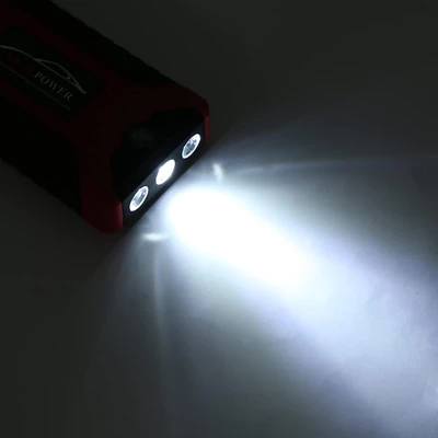 בוסטר התנעה לרכב 20000mAh חכם – סוללת גיבוי, פנס וחיבורי USB
