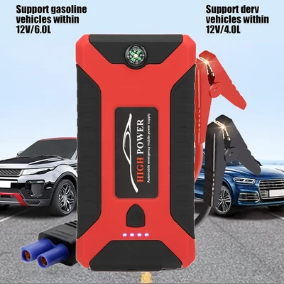בוסטר התנעה לרכב 20000mAh חכם – סוללת גיבוי, פנס וחיבורי USB